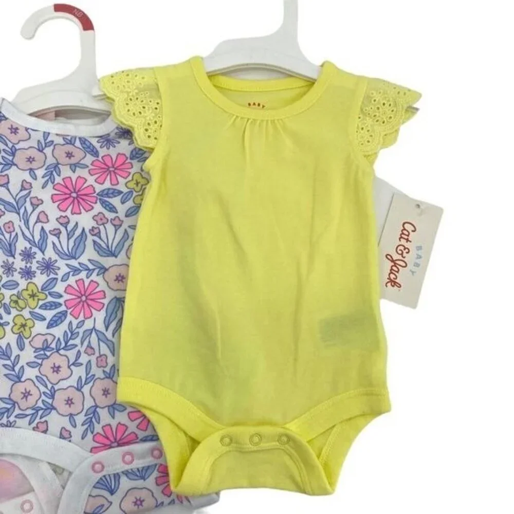 Cat & Jack Newborn Baby Bodysuit Onsie Bundle Lot New